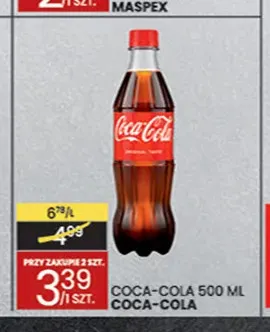 Napój gazowany Coca-Cola promocja w Wafelek