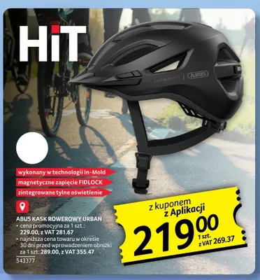 Kask rowerowy ABUS Urban promocja w Selgros