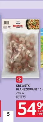 Krewetki blanszowane Myfood promocja w Selgros