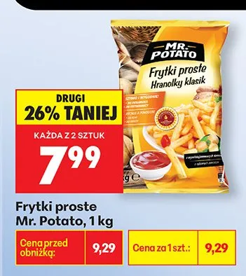 Frytki proste promocja w Biedronka