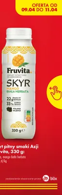 Jogurt pitny skyr mango biała herbata promocja w Biedronka