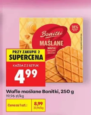 Wafle maślane Bonitki promocja w Biedronka
