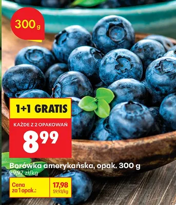 Borówka amerykańska promocja w Biedronka