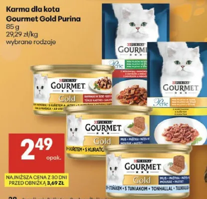 Karma dla kota Gourmet Gold Purina promocja w Delikatesy Centrum