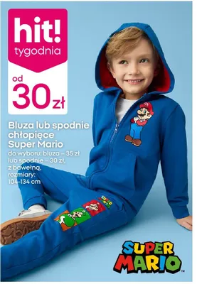 Spodnie chłopięce Super Mario promocja w Pepco