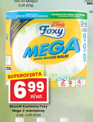 Ręcznik kuchenny Foxy Mega 2-warstwowy promocja w emma MARKET