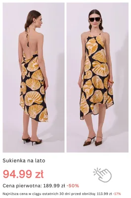 Sukienka na lato promocja w Monnari