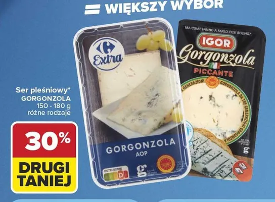 Ser pleśniowy Gorgonzola Carrefour Extra promocja w Carrefour
