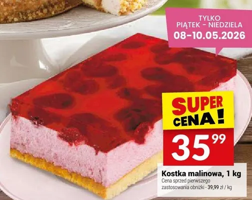Kostka malinowa Białecki 1kg promocja w Twój Market