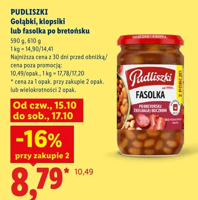 Gołąbki Pudliszki promocja w Lidl