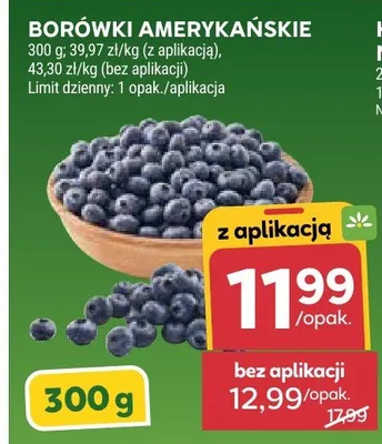 Borówki amerykańskie promocja w Stokrotka