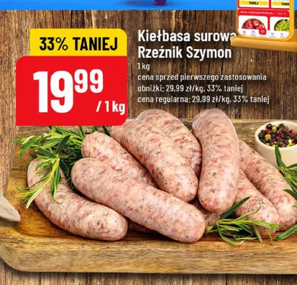 Kiełbasa surowa Rzeźnik Szymon promocja w POLOmarket