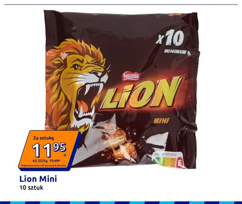 Batoniki Lion Mini 10 sztuk promocja w Action