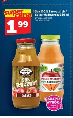 Sok tłoczony jabłkowy Spiżarnia Dworska promocja w TOPAZ
