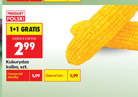 Kukurydza kolba promocja w Biedronka