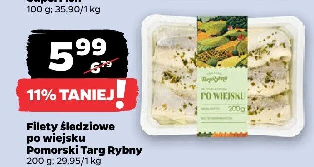 Filety śledziowe po wiejsku promocja w Netto