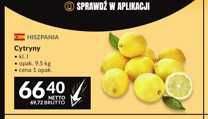 Cytryny promocja w Makro