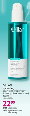 Tonik do twarzy Oillan Hydrating kojący tonik synbiotyczny promocja w Hebe