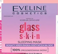 Maska odżywcza na noc Eveline Cosmetics glass skin promocja w Biedronka