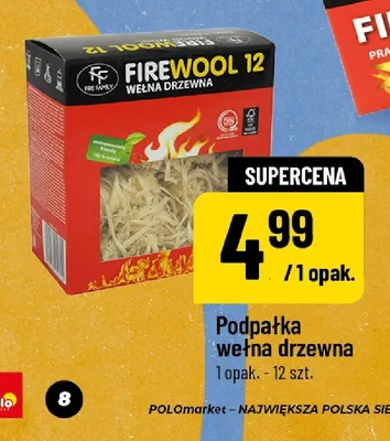 Podpałka wełna drzewna promocja w POLOmarket