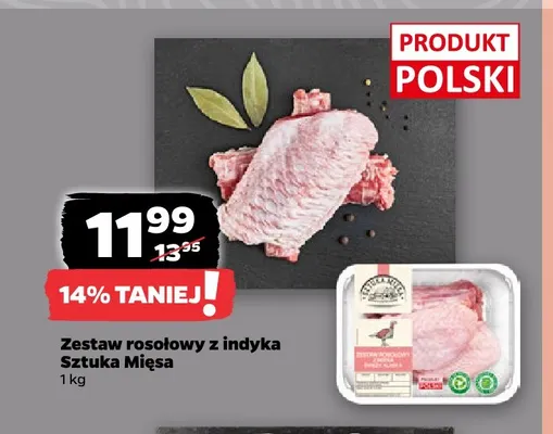 Zestaw rosołowy z indyka Sztuka Mięsa promocja w Netto