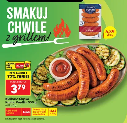 Kiełbasa Śląska Kraina Wędlin promocja w Biedronka