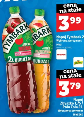 Napój Tymbark Jabłko Brzoskwinia promocja w TOPAZ