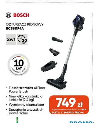 Odkurzacz pionowy BCS611P4A Bosch promocja w Max Elektro