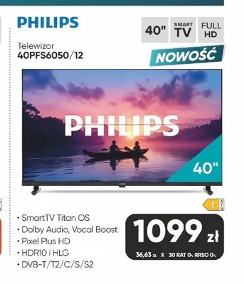 Telewizor Philips 40" promocja w Max Elektro