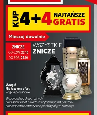 Wszystkie znicze promocja w Kaufland