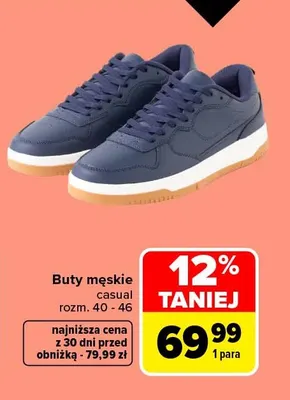Buty męskie casual promocja w Carrefour