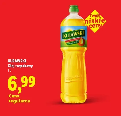Olej rzepakowy Kujawski promocja w Lidl