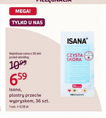 Plastry przeciw wypryskom Isana promocja w Rossmann