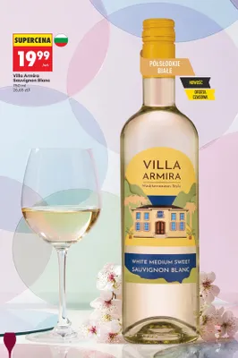 Wino Villa Armira Sauvignon Blanc promocja w Biedronka