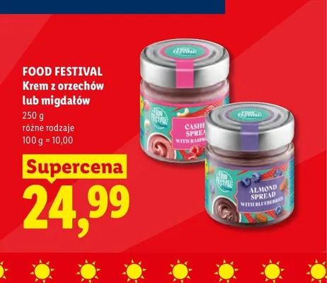 Krem migdałowy z borówkami Food Festival promocja w Lidl