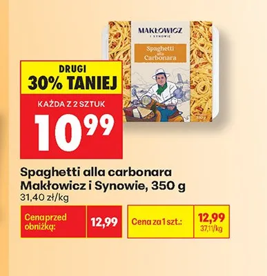 Spaghetti alla carbonara Makłowicz i Synowie promocja w Biedronka