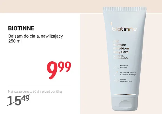 Balsam do ciała, nawilżający promocja w Rossmann