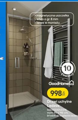 Drzwi uchylne Ledava promocja w Castorama