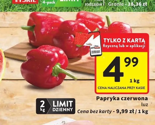 Papryka czerwona luz promocja w Intermarche