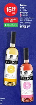 Wino Fresco półsłodkie białe promocja w Żabka