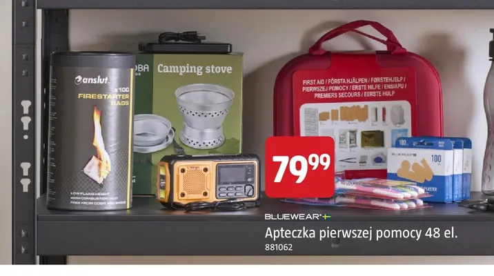 Apteczka pierwszej pomocy 48 el. Bluewear promocja w Jula