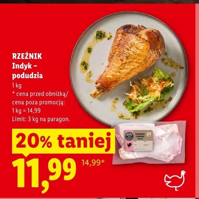 Podudzia z indyka Rzeźnik promocja w Lidl