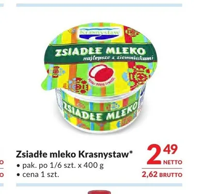 Zsiadłe mleko Krasnystaw promocja w Makro