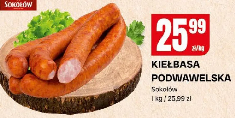 Kiełbasa podwawelska promocja w Chorten