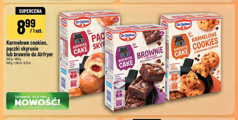 Karmelowe cookies do Airfryer Dr.Oetker promocja w POLOmarket