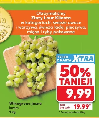 Winogrona jasne promocja w Kaufland