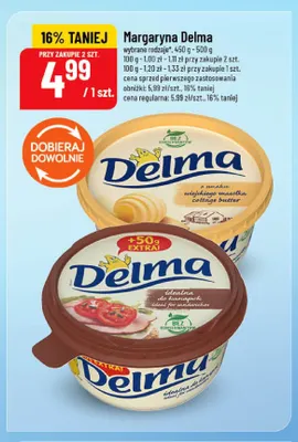 Margaryna Delma o smaku wiejskiego masełka promocja w POLOmarket