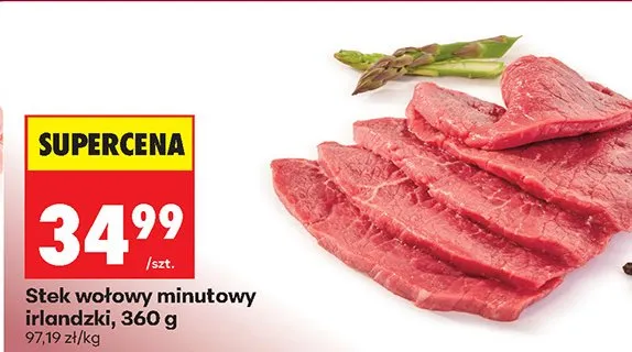Stek wołowy minutowy irlandzki promocja w Biedronka