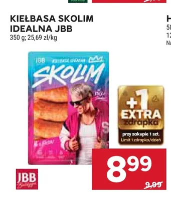 Kiełbasa Skolim Idealna JBB promocja w Stokrotka