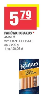 Parówki Krakus promocja w SPAR